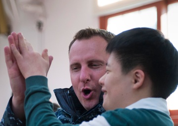 USS Stockdale Sailors' Community Service in Chinhae