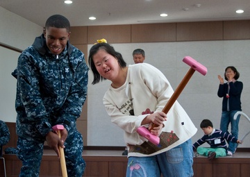 USS Stockdale Sailors' Community Service in Chinhae