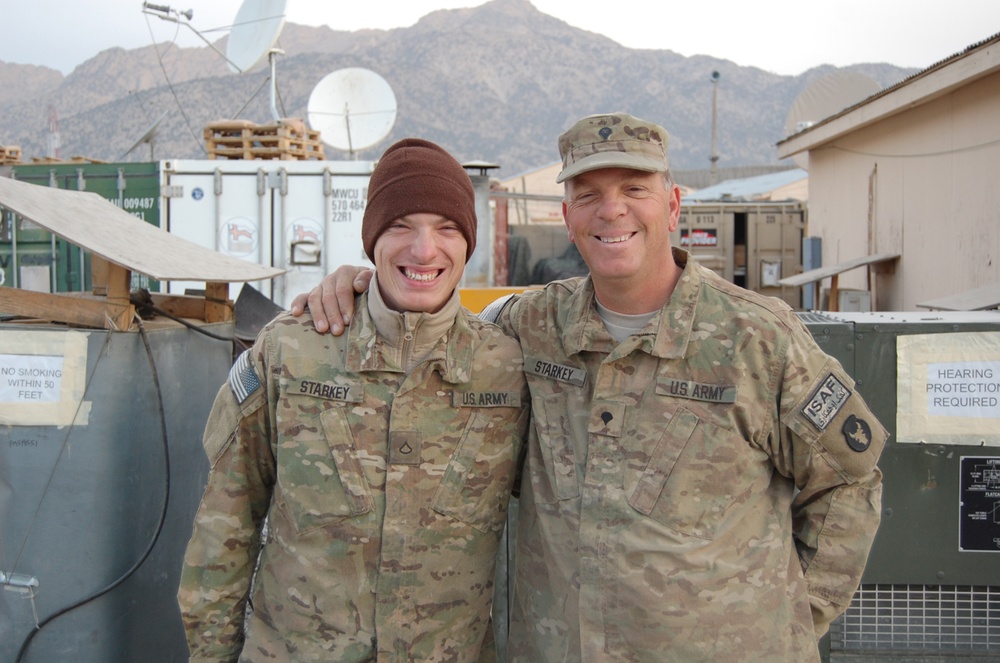 Iowa father, son serve together in Afghanistan