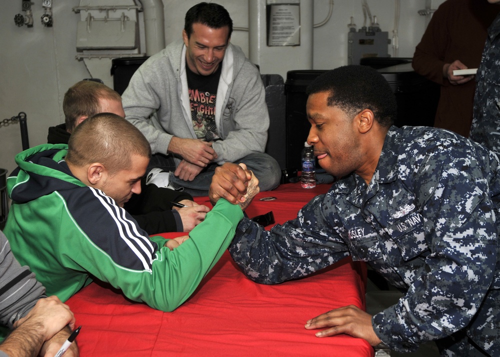 MMA Fighters Tour USS George Washington
