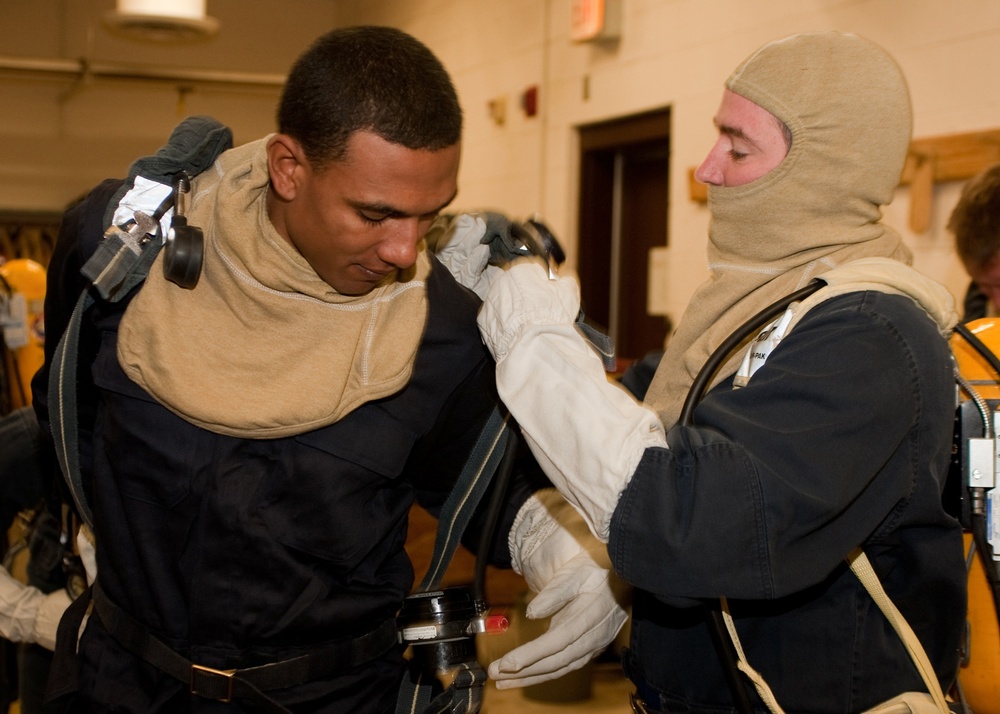 Fire Training at Trident Training Facility