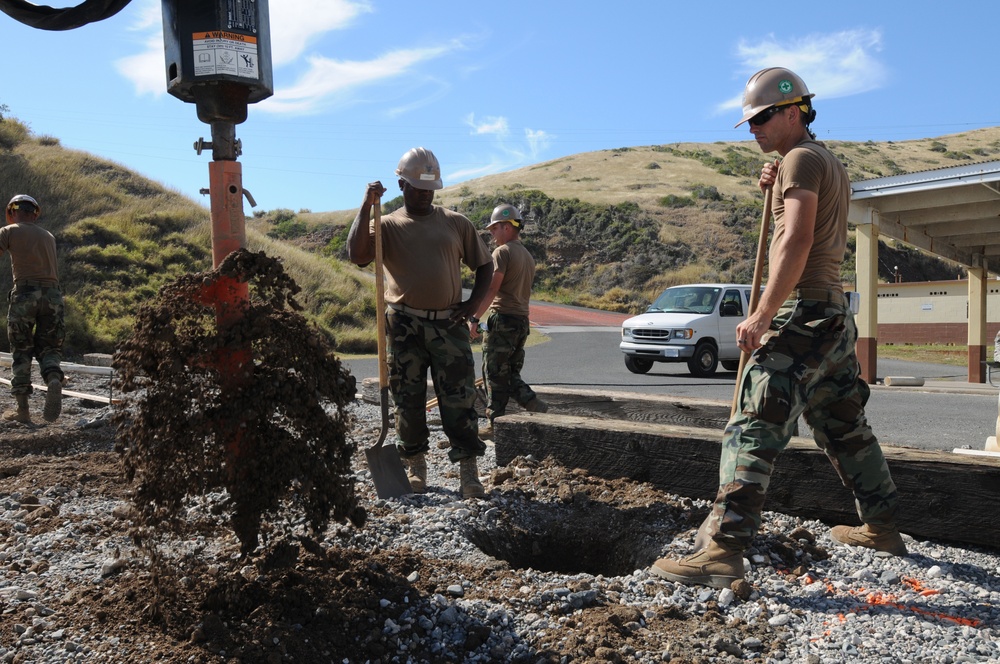 Seabees Working in Guantanamo Bay