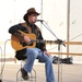 Country singer Michael Peterson performs in Iraq