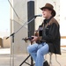 Country singer Michael Peterson performs in Iraq