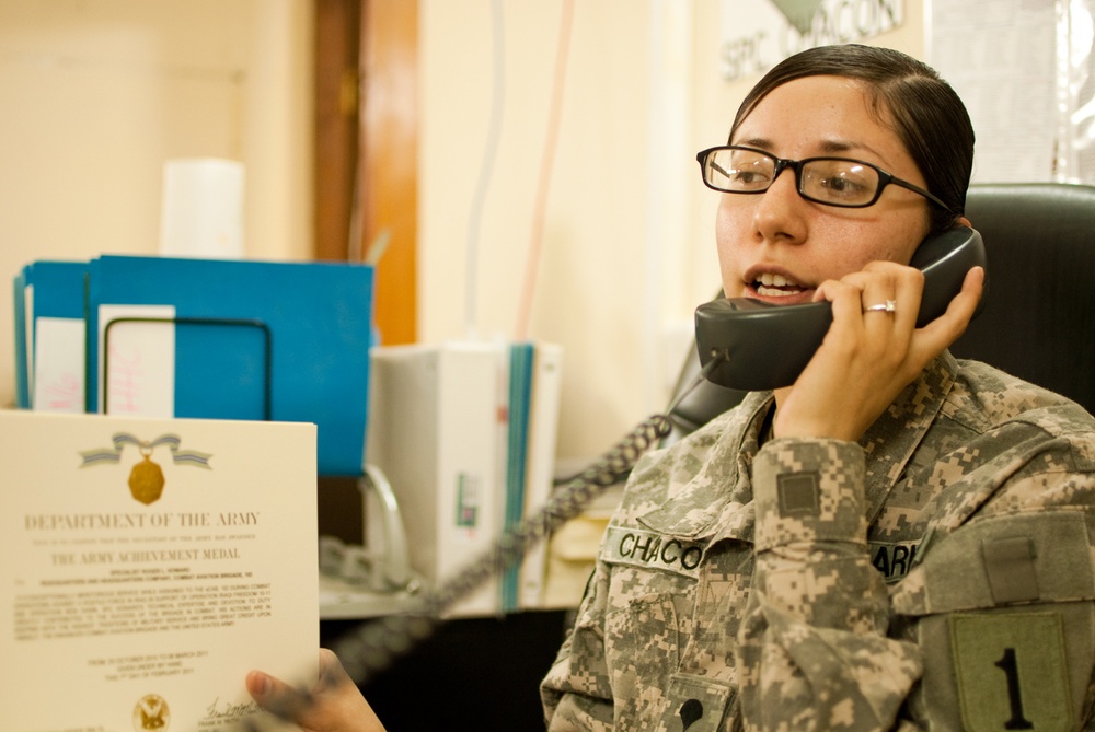 Army human resources section hard at work in Iraq