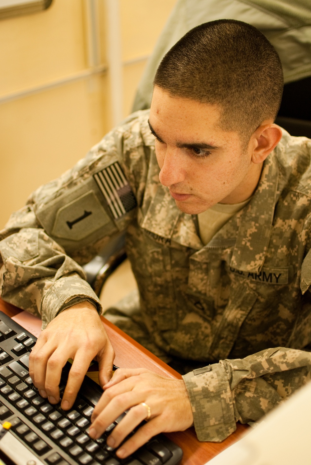 Army human resources section hard at work in Iraq