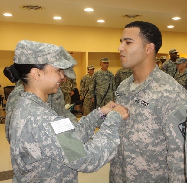 Married Soldiers reunited for promotion