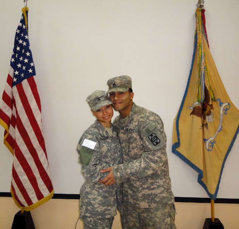 Married Soldiers reunited for promotion