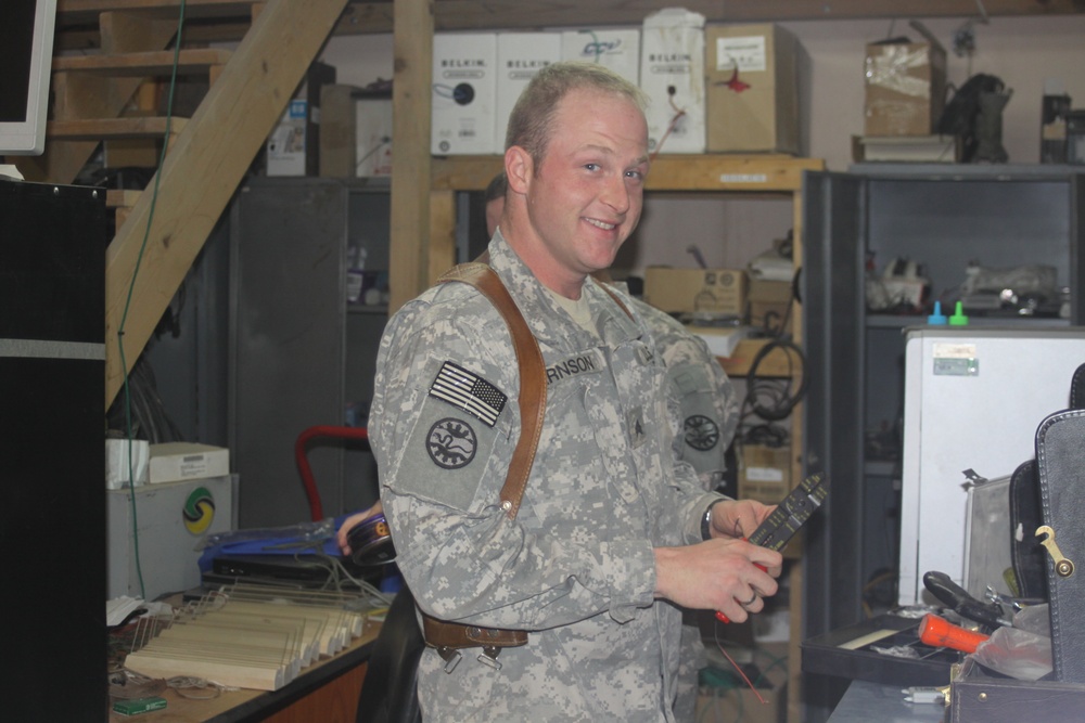 Communication Sgt. Helps keep unit connect