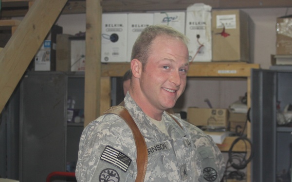 Communication Sgt. Helps keep unit connect