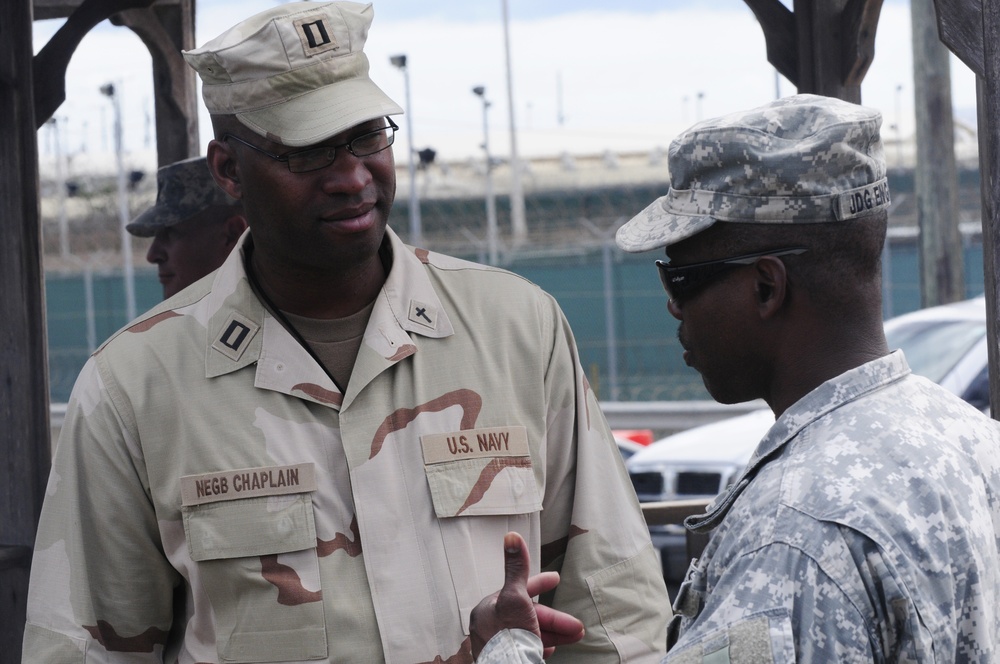Navy Chaplain working at JTF Guantanamo