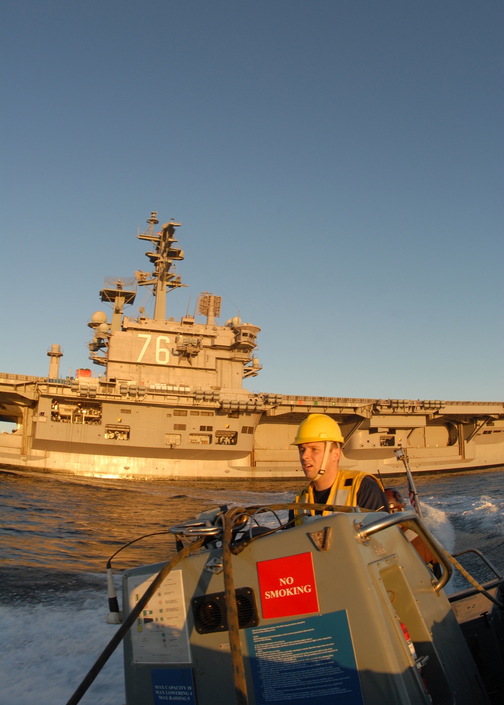 USS Ronald Reagan crew haul in Rigid Hull Inflatable Boats