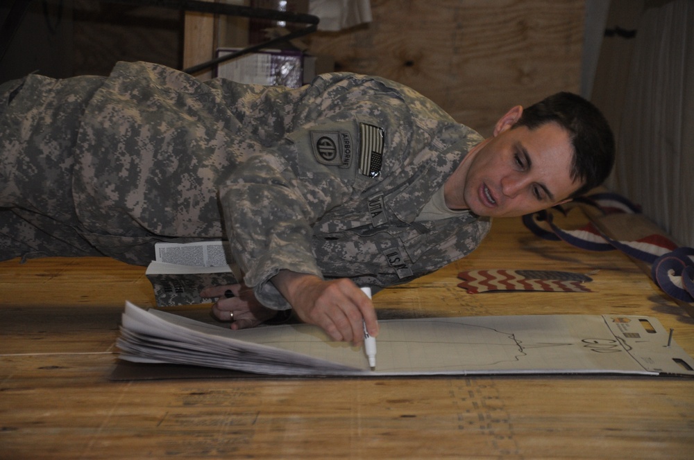 JSC-A Weekly Bible Study at Kandahar Airfield, Afghanistan