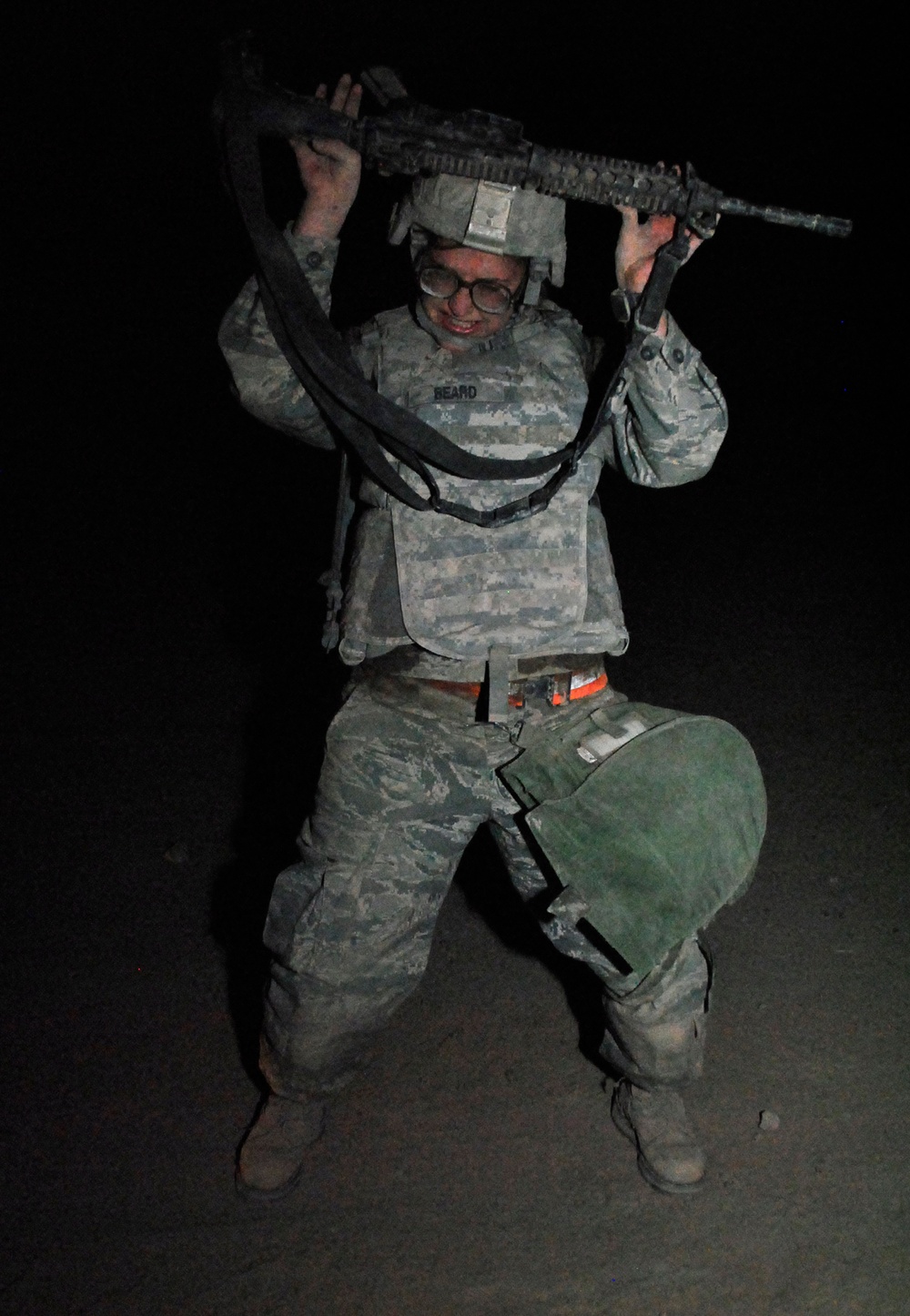 Airman marches, low-crawls and sweats her way into history: Part three