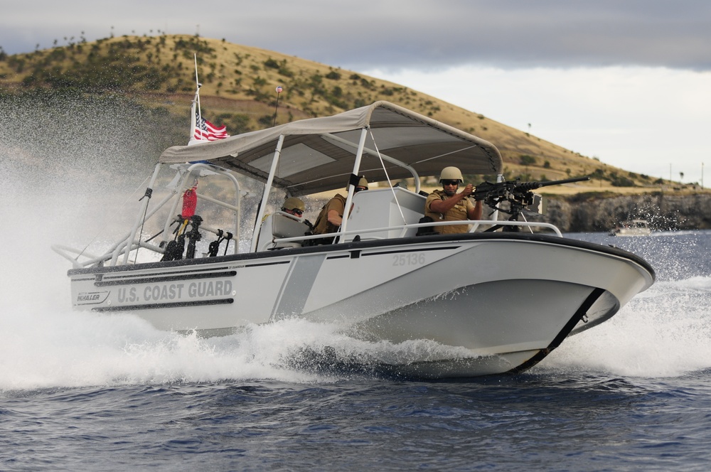 US Coast Guard patrols coastline