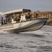 US Coast Guard Maritime Safety and Security Team (MSST) 91114 patrols the coastline of Guantanamo Bay