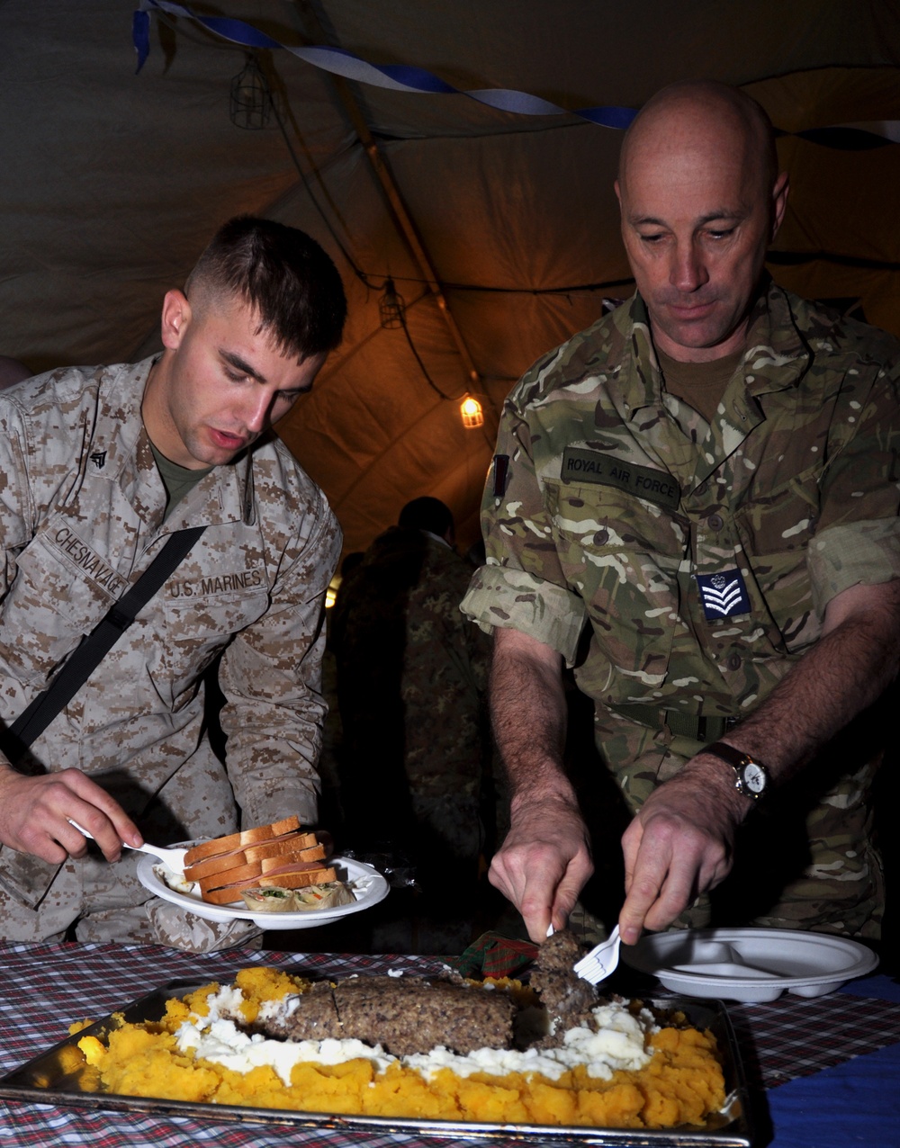 Camp Leatherneck hosts Burns Night