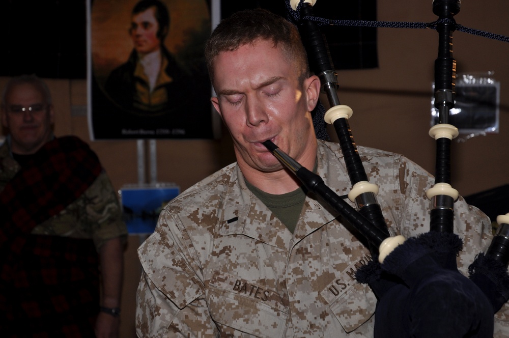 Camp Leatherneck hosts Burns Night