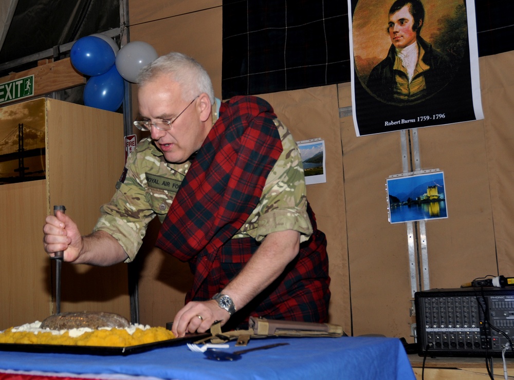 Camp Leatherneck hosts Burns Night