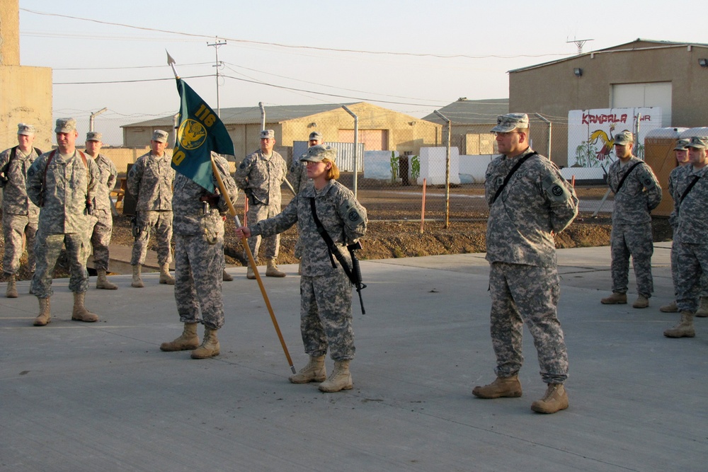 116th Brigade Special Troops Battalion settles into deployment to Iraq, marks history