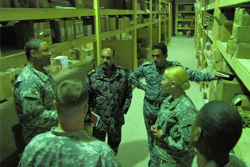 ‘Lifeline’ battalion trains Iraqi Federal Police on Supply Support Activity procedures