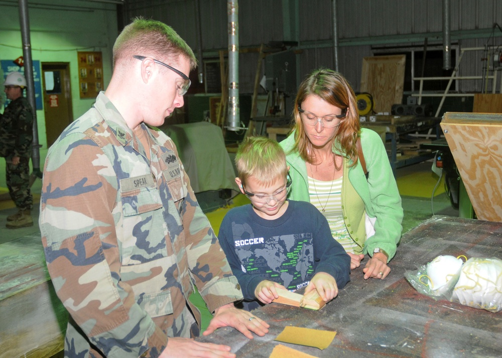 Seabees and Boy Scouts Team Up for Pinewood Victory