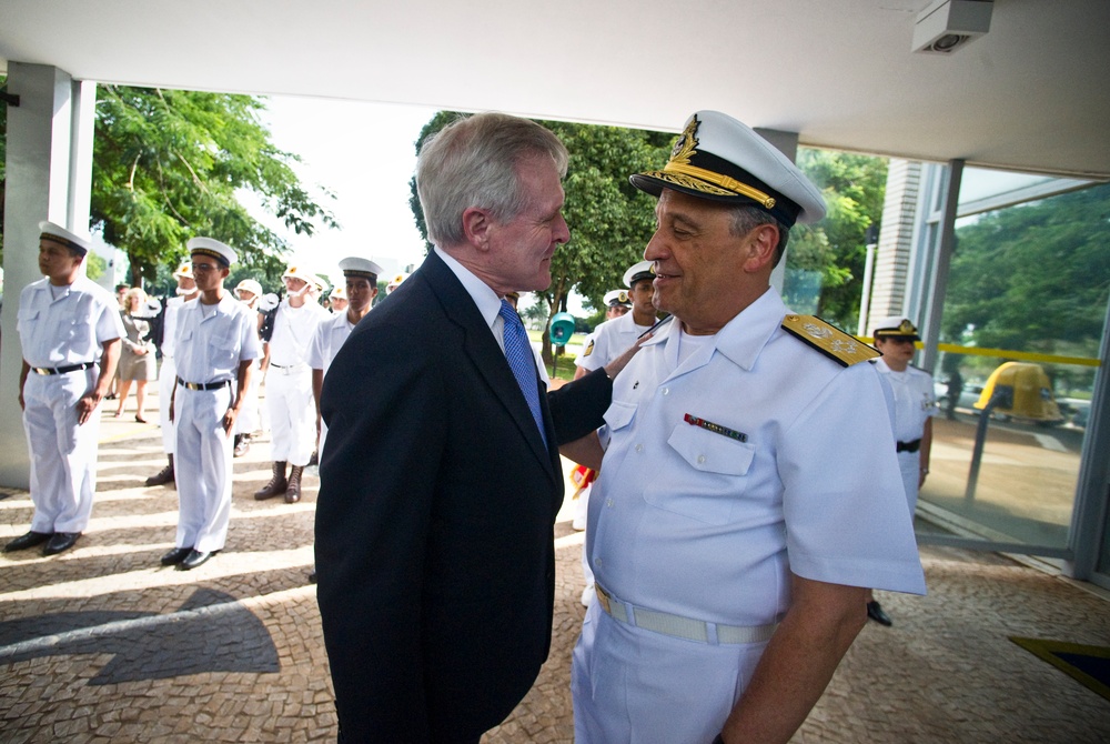 Navy Secretary Mabus Visits Brazil