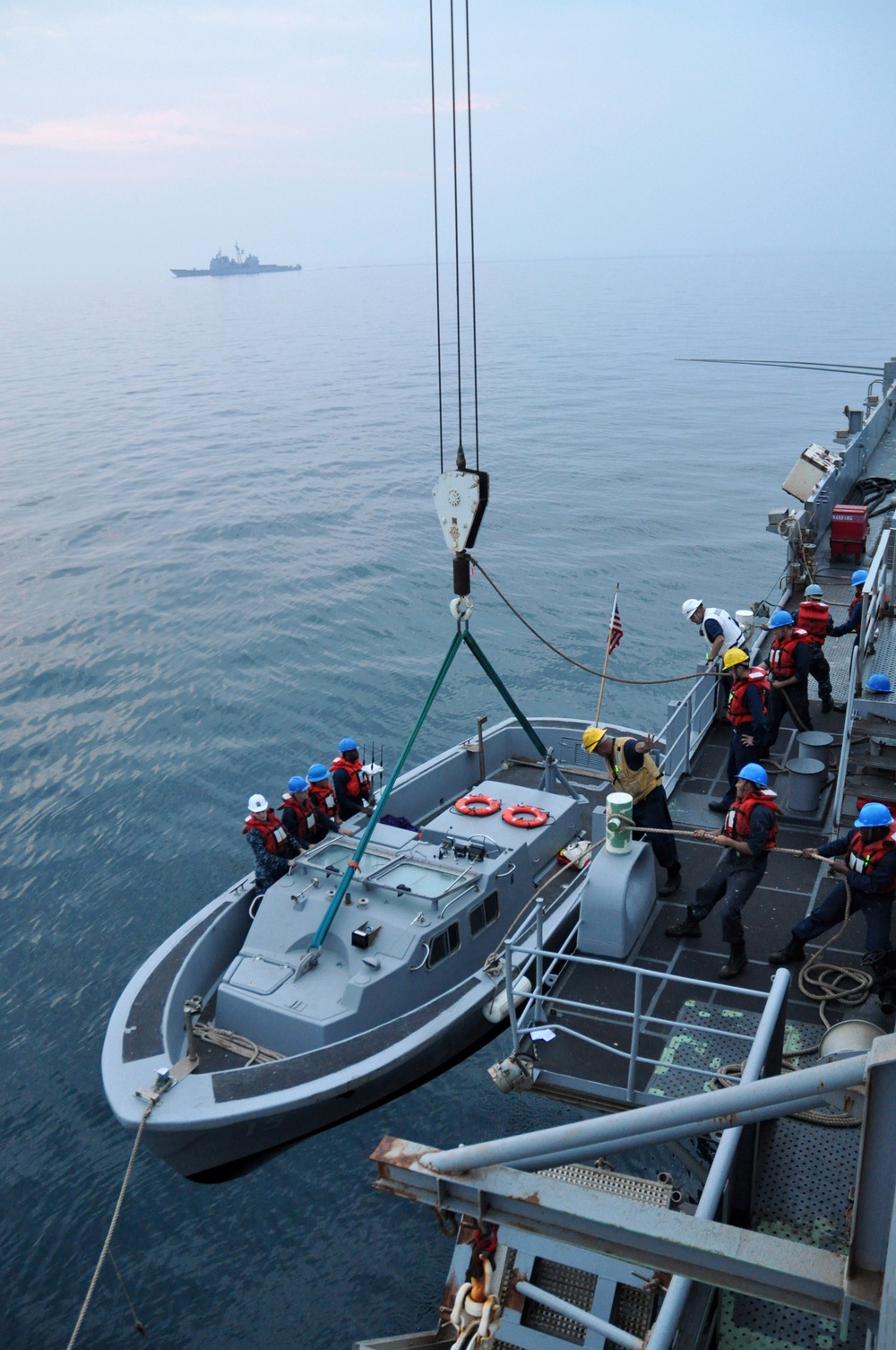 USS Cape St. George and USS Ponce Crew Member Exchange