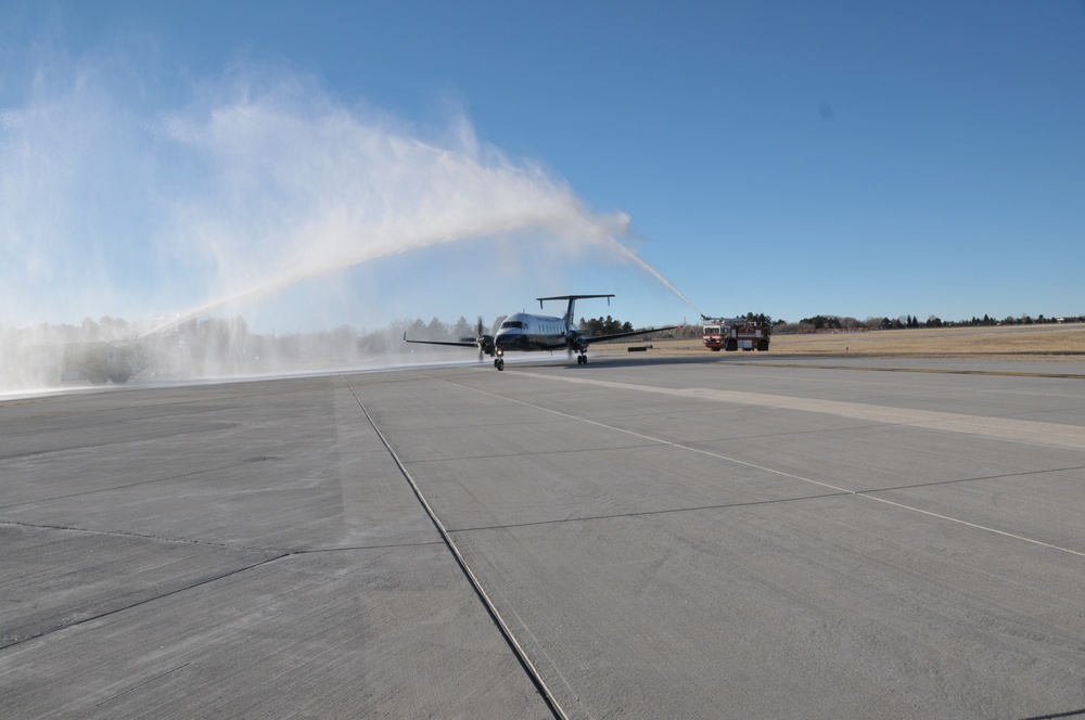 Wyoming Air National Guard firefighter return
