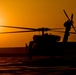 UH-60 Black Hawk Taxies the Flight Line at Sun Set