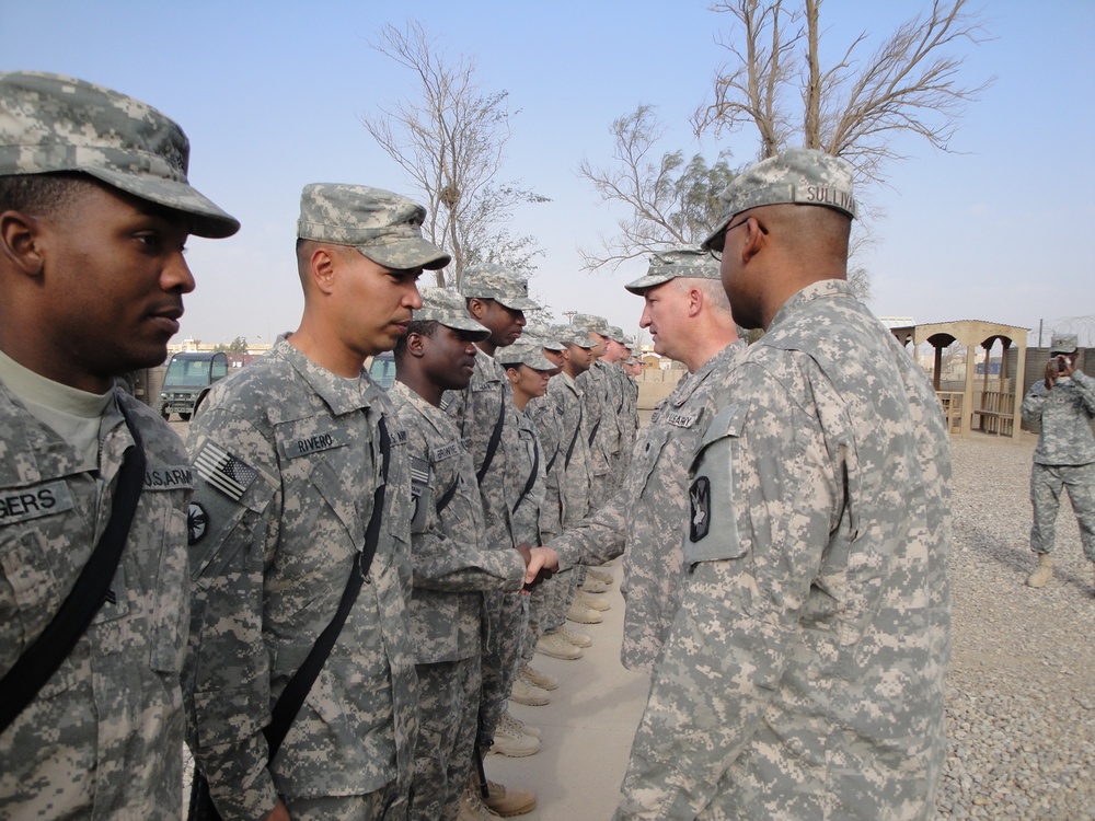 Quartermaster soldiers honored with coin ceremony