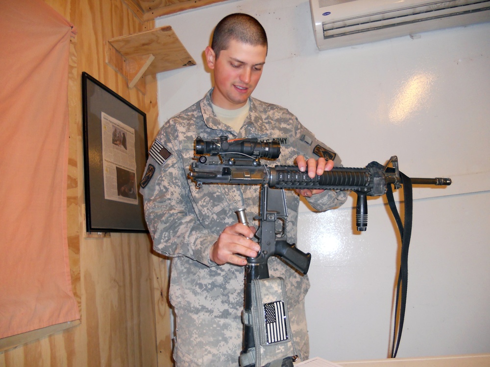 Soldiers perform annual weapons gauging