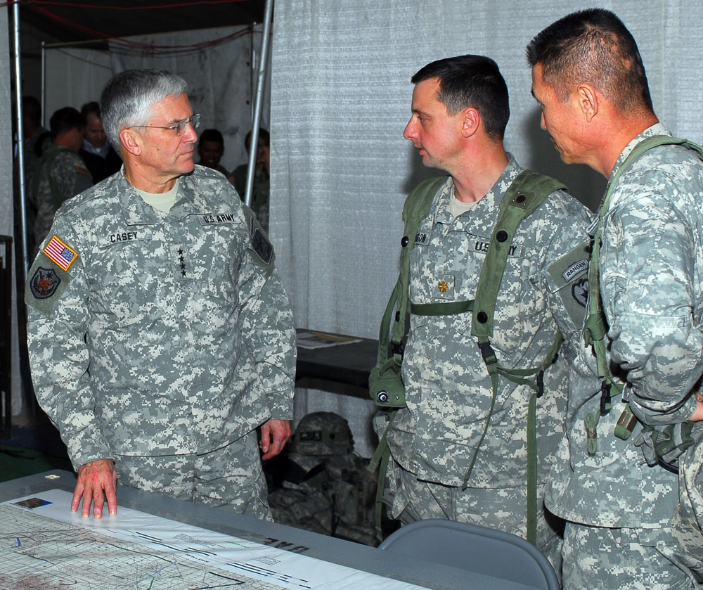 Chief of Staff visits 3rd Brigade Combat Team at NTC