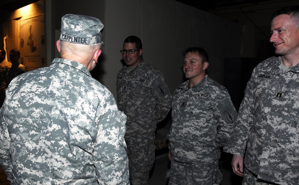 Maj. Gen. Carpenter visits Camp Montrond