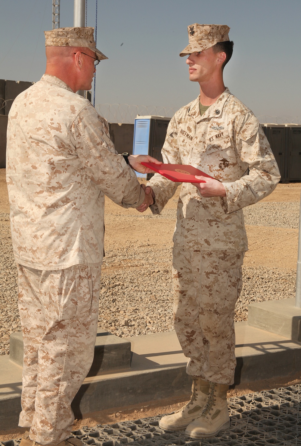 RCT-2 sailor earns Fleet Marine Force pin