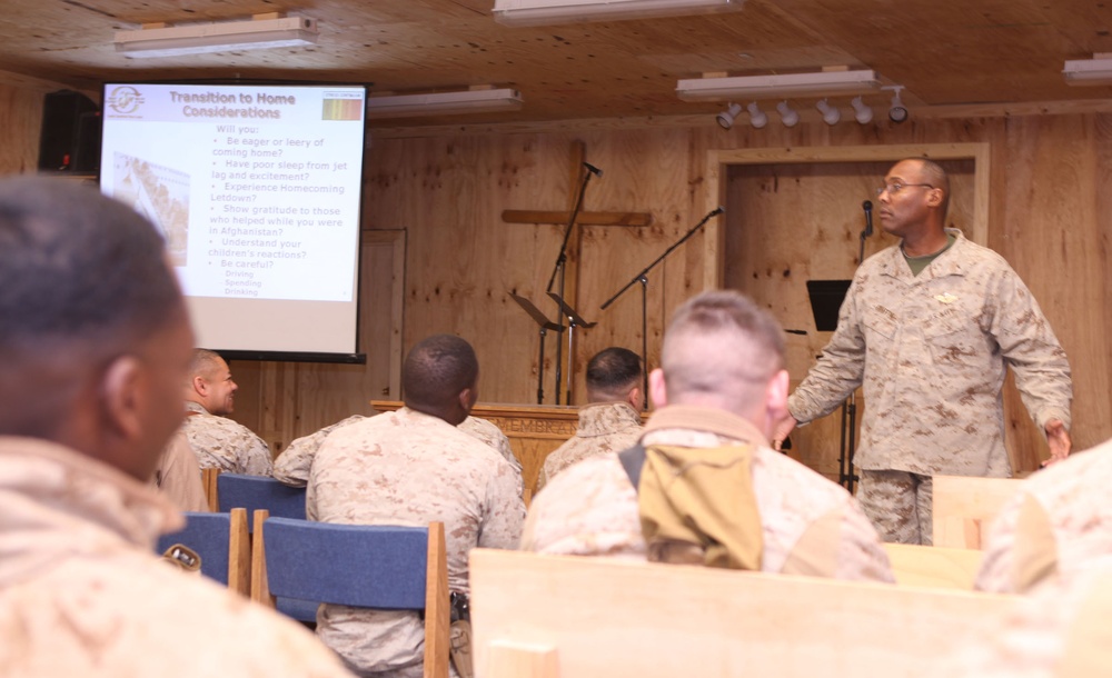 Warriors prepare for redeployment with transition brief