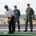 USS Ronald Reagan golf action