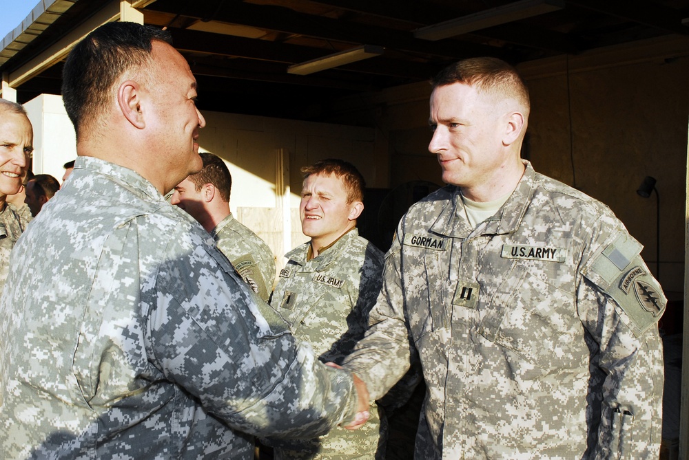 Brig. Gen. Reeder visits special forces in Bagram