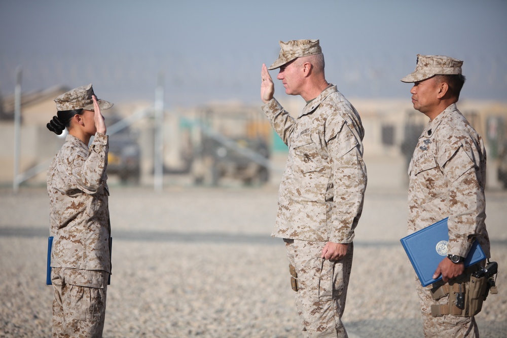 Sailor serves alongside Marine husband in Afghanistan