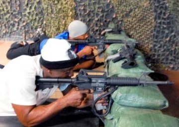 Billy Blanks visits Camp Bondsteel