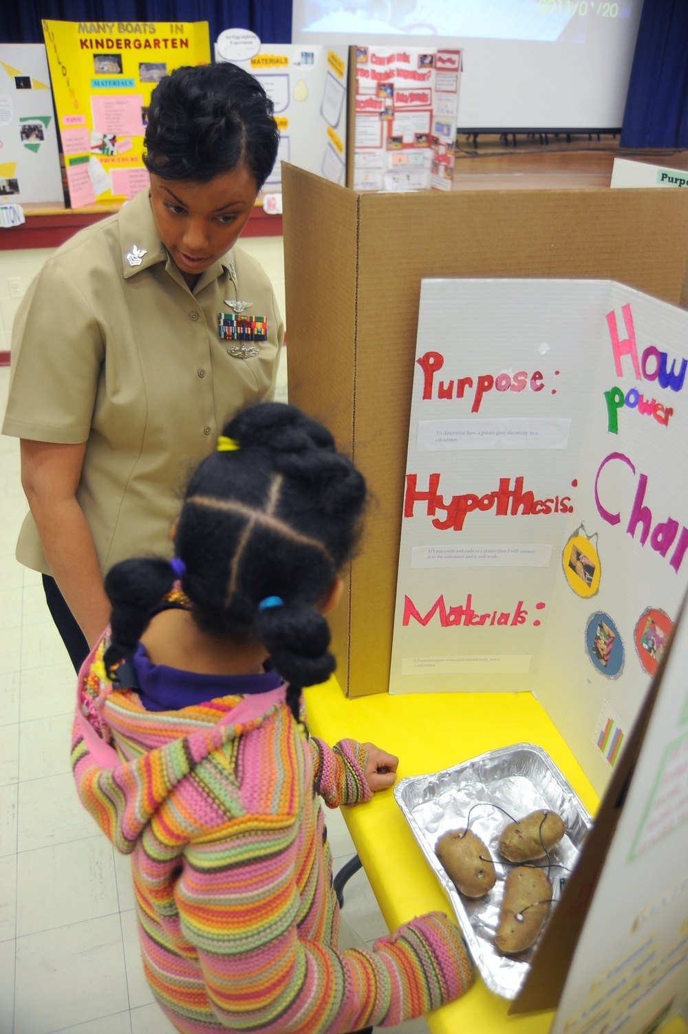 Science fair at Campostella Elementary School