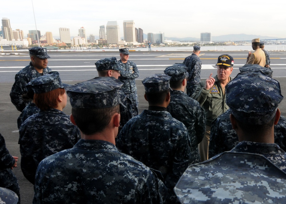 USS Ronald Reagan in San Diego