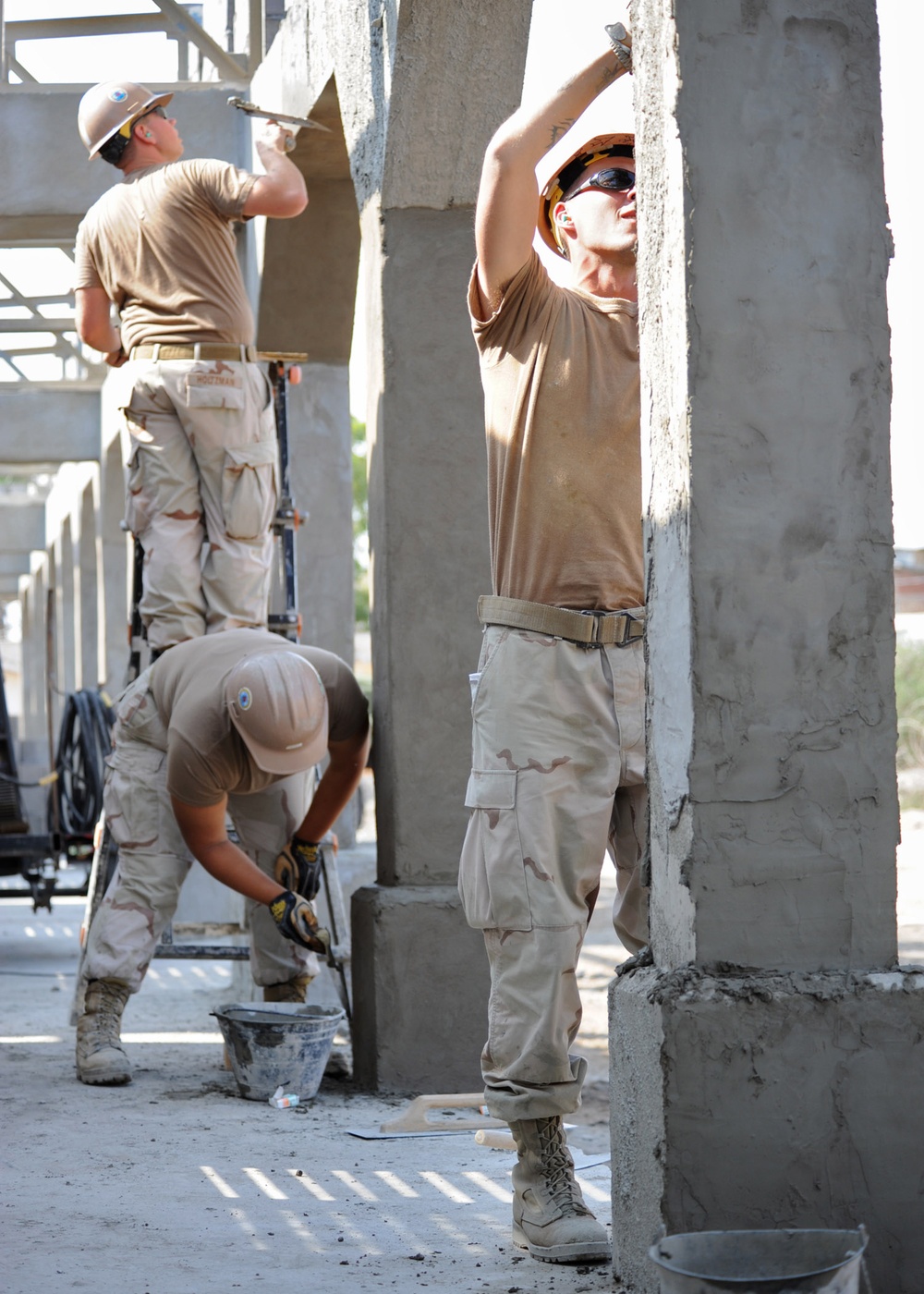 NMCB-74 Continues Construction of Ecole 5 School in Djibouti