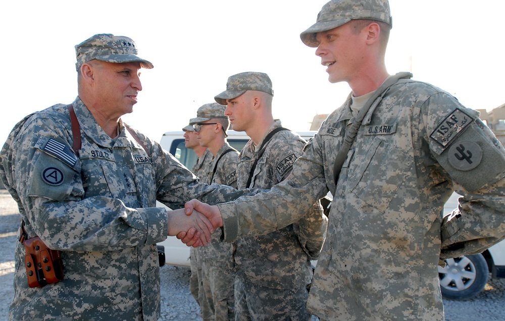 Army Reserve Chief tours Afghanistan