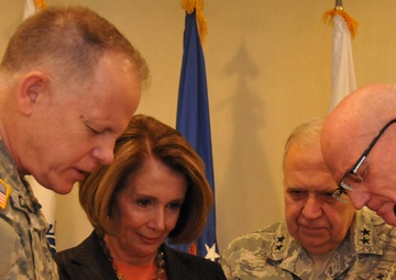 Pelosi surprises National Guard Chaplain Corps