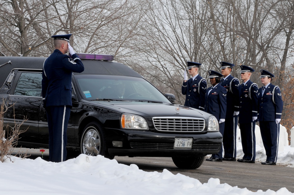 Scott AFB Honor Guard renders final honors at funerals