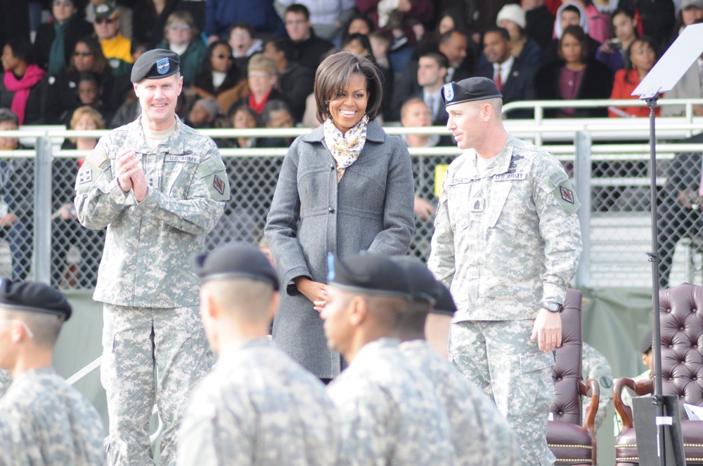 First Lady Michelle Obama Visits Fort Jackson
