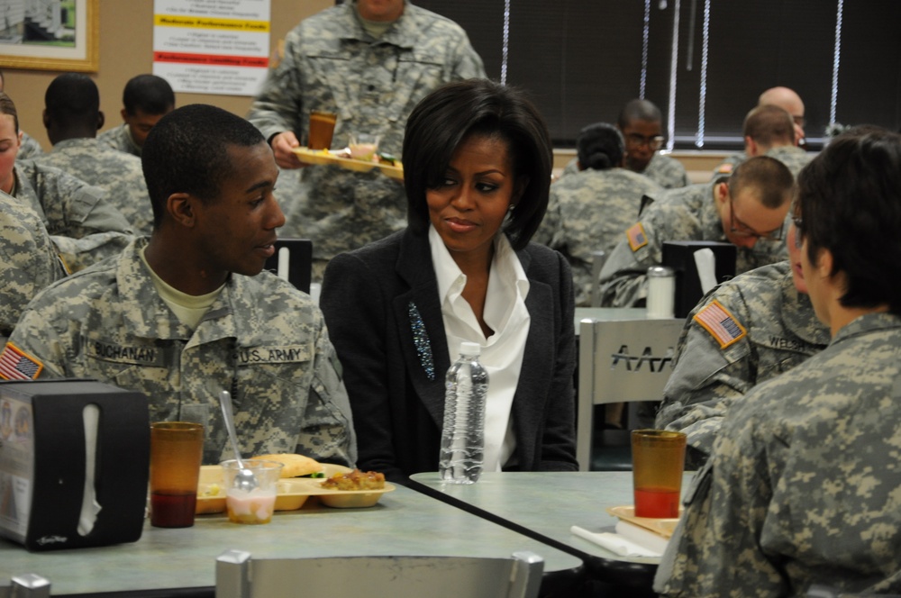 First Lady Michelle Obama Visits Fort Jackson