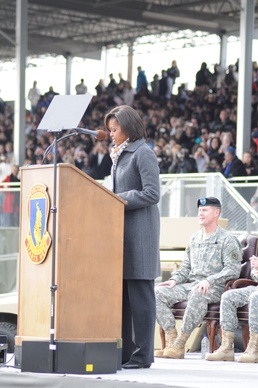 First Lady Michelle Obama Visits Fort Jackson