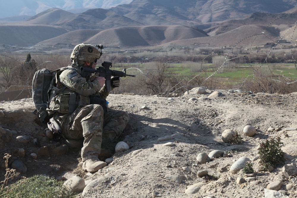 Task Force Ironman Conduct Patrol in Mangow